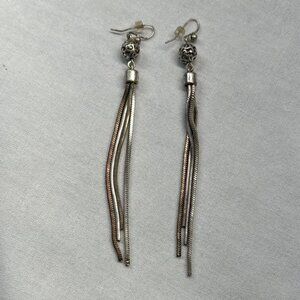 Costume Jewelry - dangle earrings, 4" long